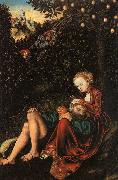 Lucas  Cranach Samson and Delilah Spain oil painting artist